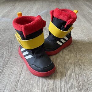 Size 9, 5, 4 kids Adidas Mickey Mouse Boots
